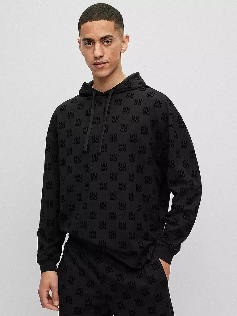 HUGO Loungewear Kapuzensweater - Hoodie schwarz