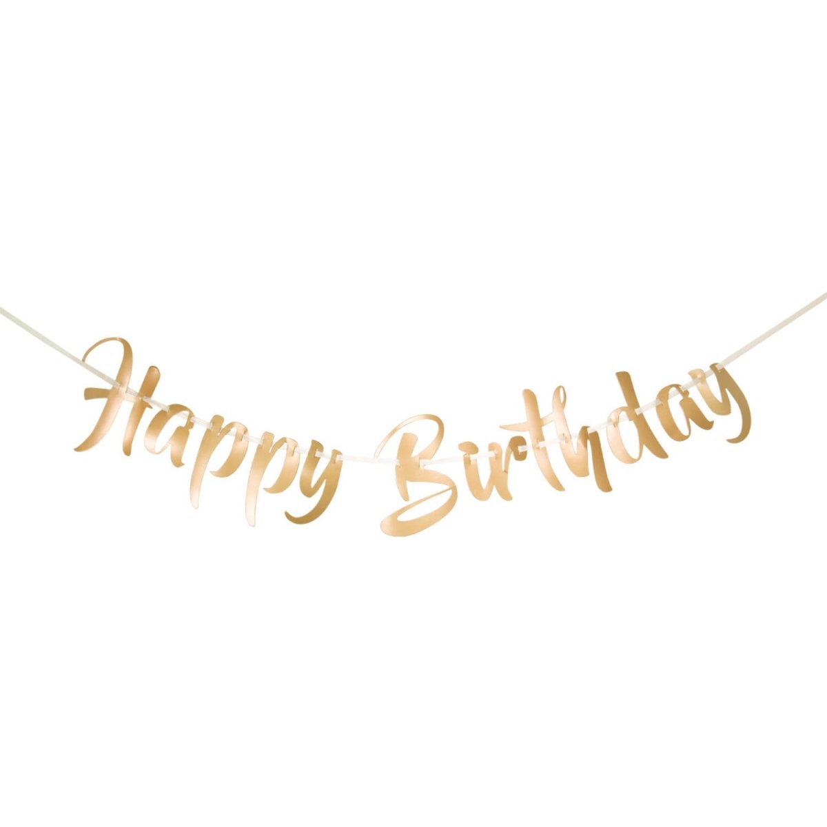Verjaardag Letterslinger Happy Birthday Goud 1m