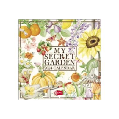 Legami Special Edition - Calendrier 2024 - 30 x 29 cm - mon jardin secret