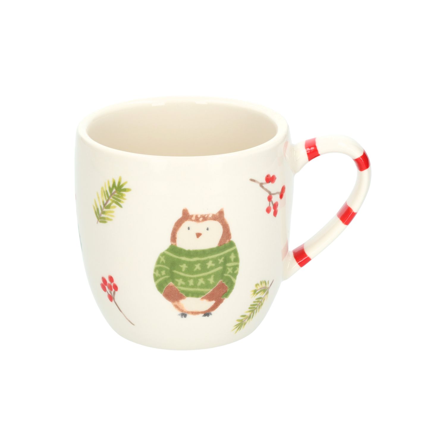 Mok, steengoed, uil, Ø8.5 cm