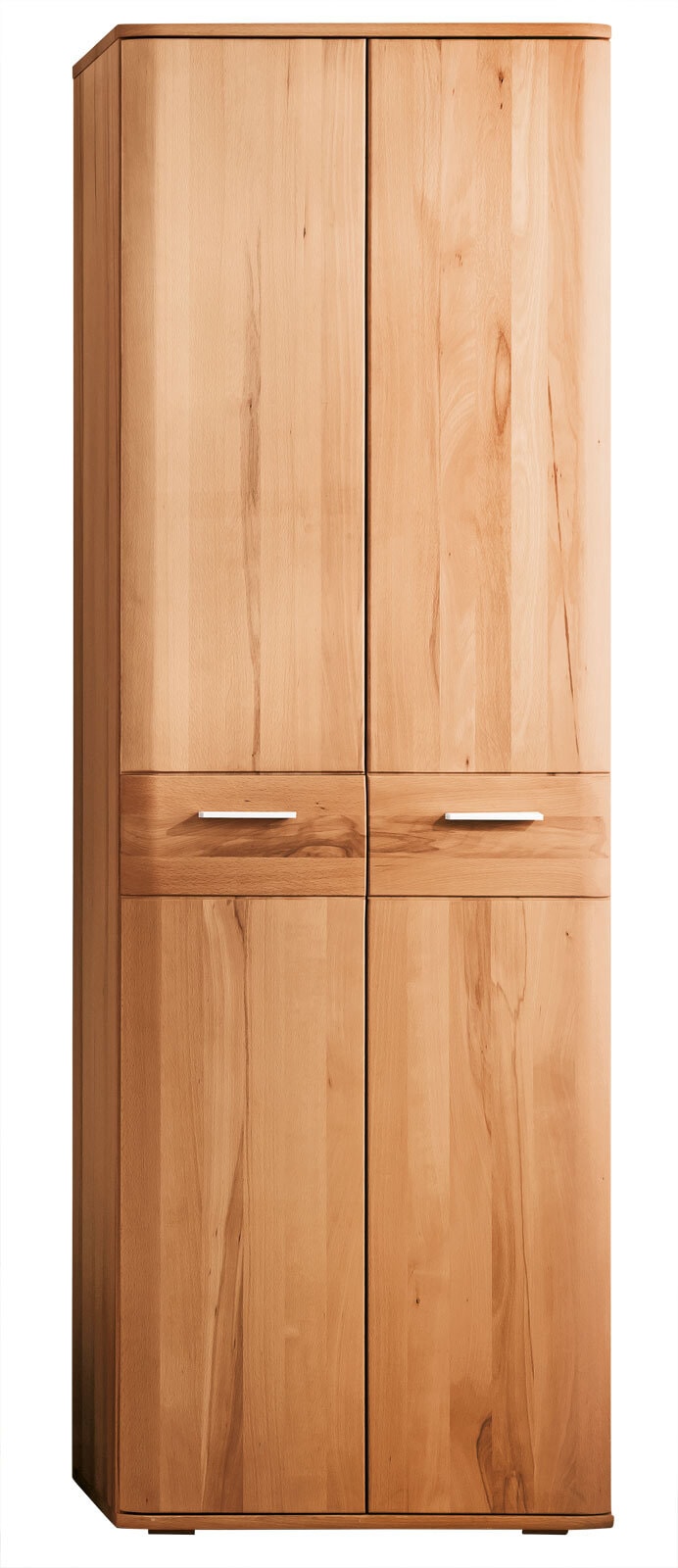VALMONDO Garderobenschrank VEDURA 65 x 197 x 38 cm Teilmassiv braun