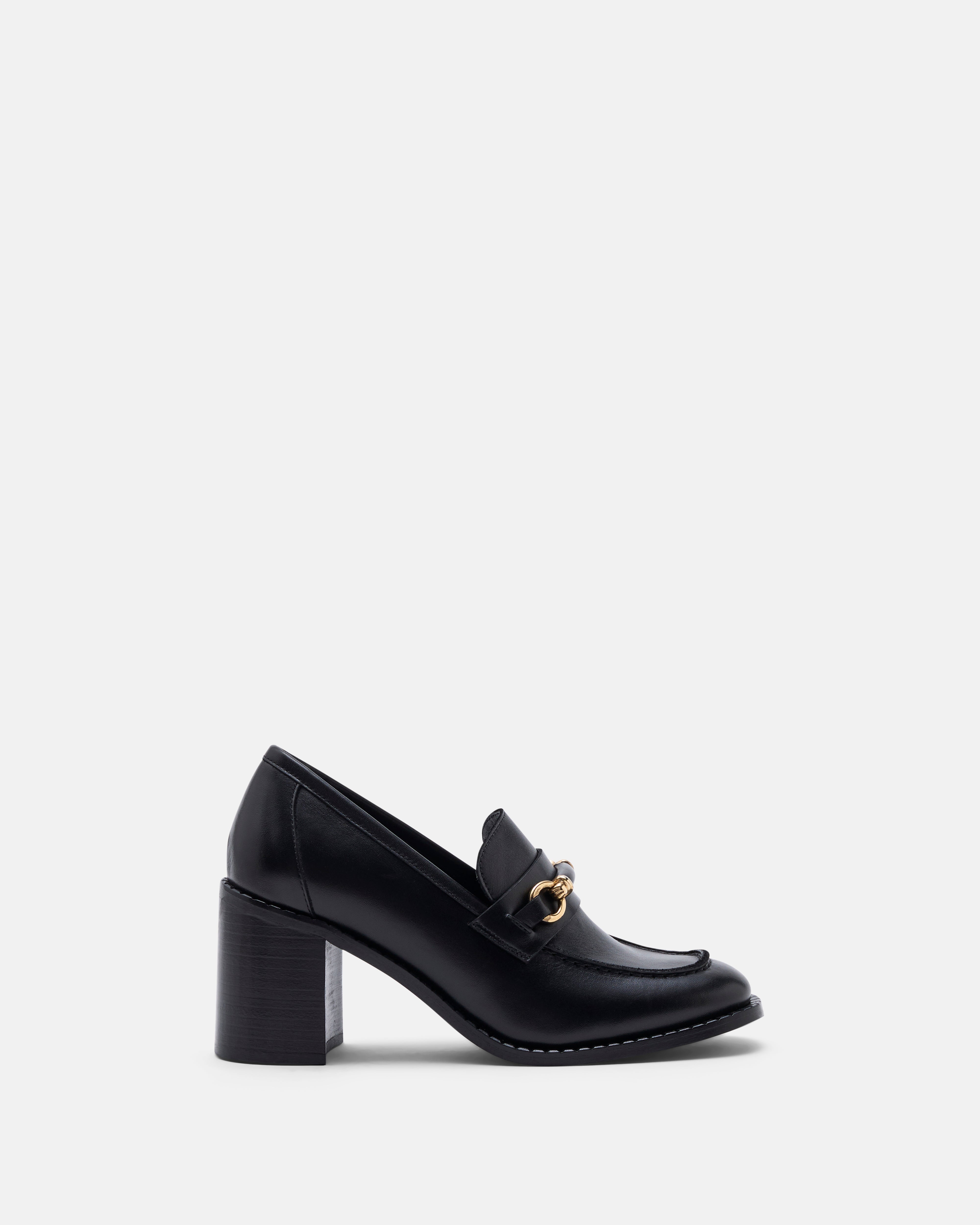 MOCASSINS TALON HAUT ELEANOR NOIR
