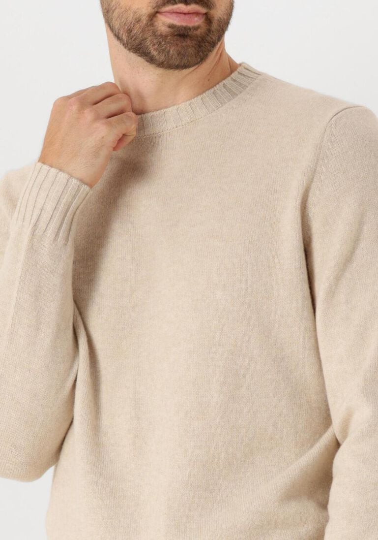 beige filippo de laurentiis trui g.collo ml lana cashmere