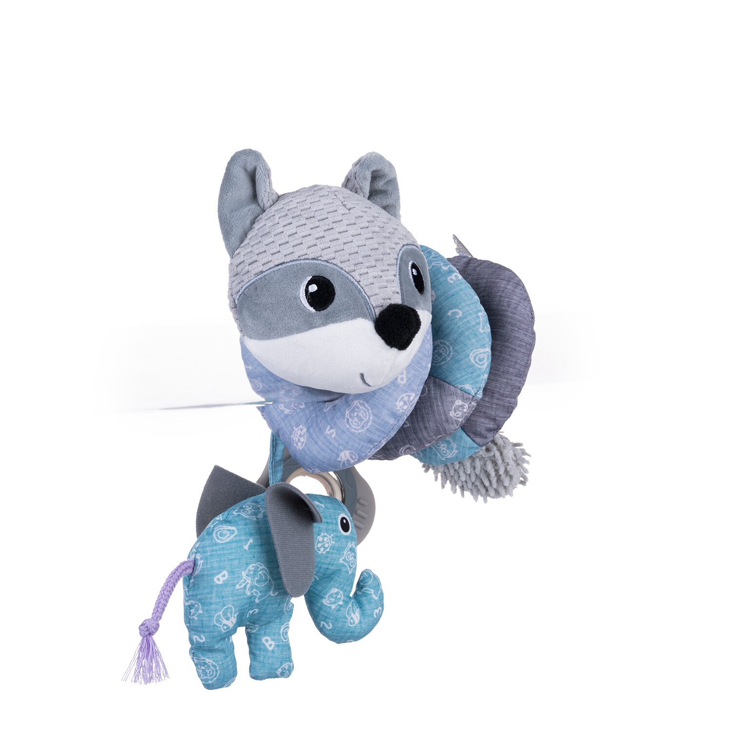 Bali Bazoo Activity Spirale Fuchs 80566 Rassel, Greifling, verschiedene Tiere blau