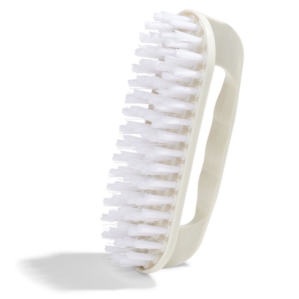 Brosse poignée plastique blanc L13,5cm