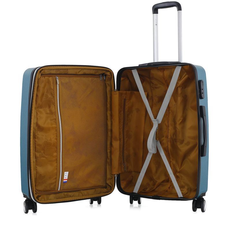 Lot de 3 valises rigides 379 Extensibles 55, 66 et 76 cm Menthe