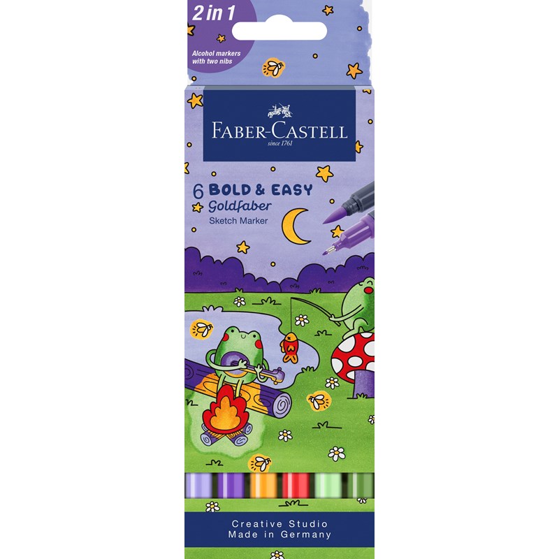 Faber-Castell<br>Tusser Sketch Bold&Easy 6 stk.