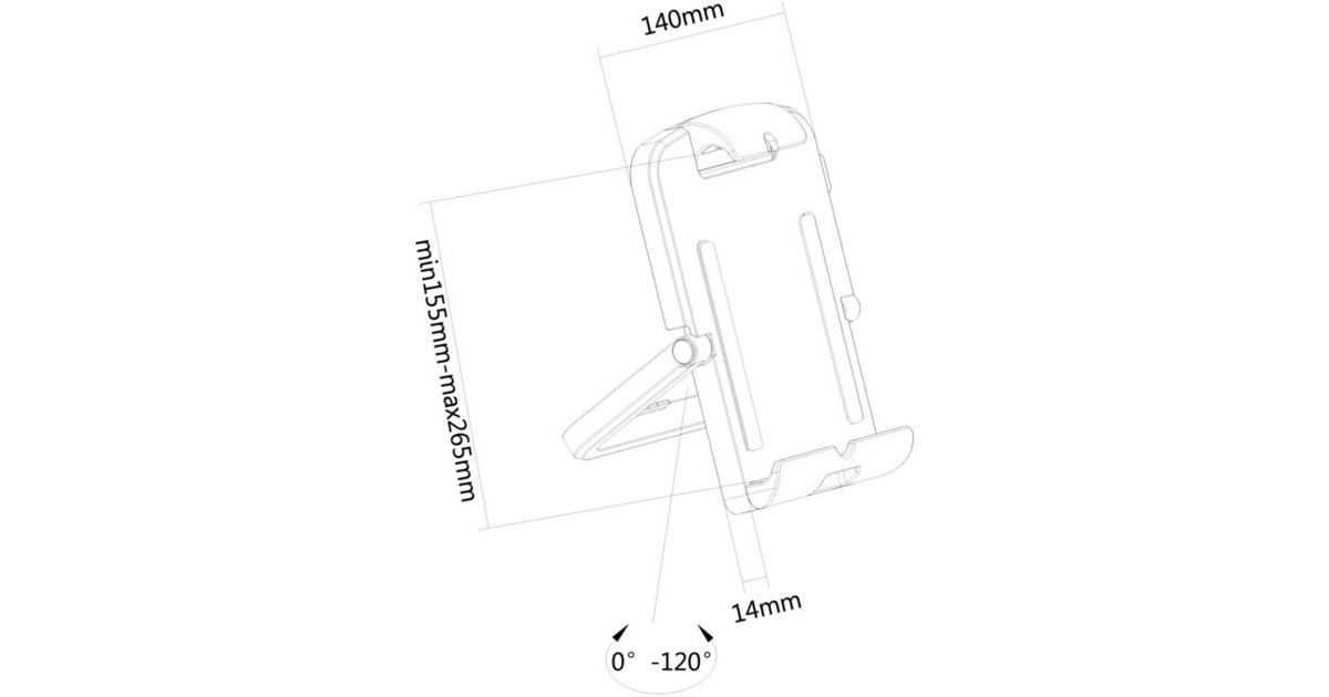 NeomountsTABLET-UN200WHITE tablet steun standaard  (Wit)