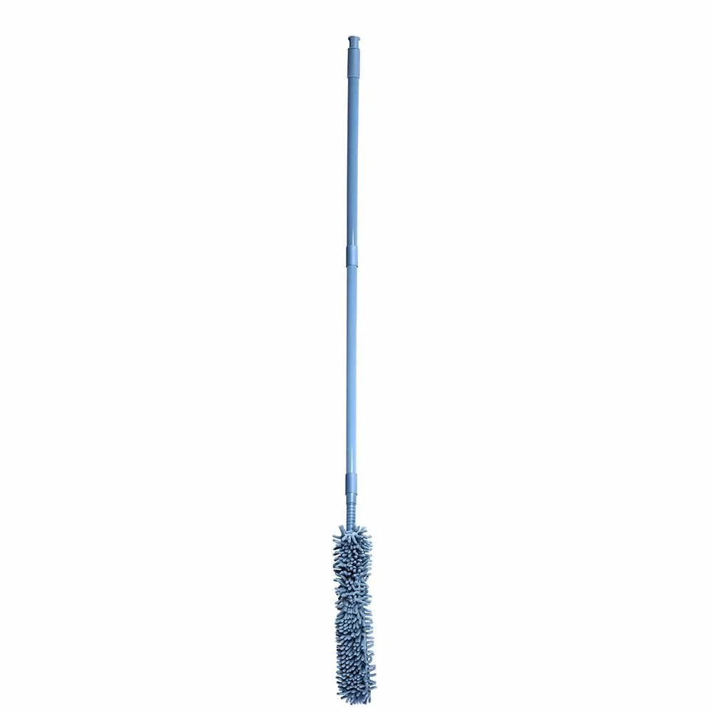 Plumeau en microfibre chenille gris