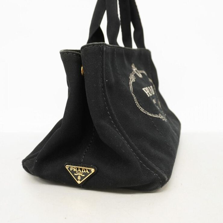 Prada Vintage Prada Canapa Tote Black