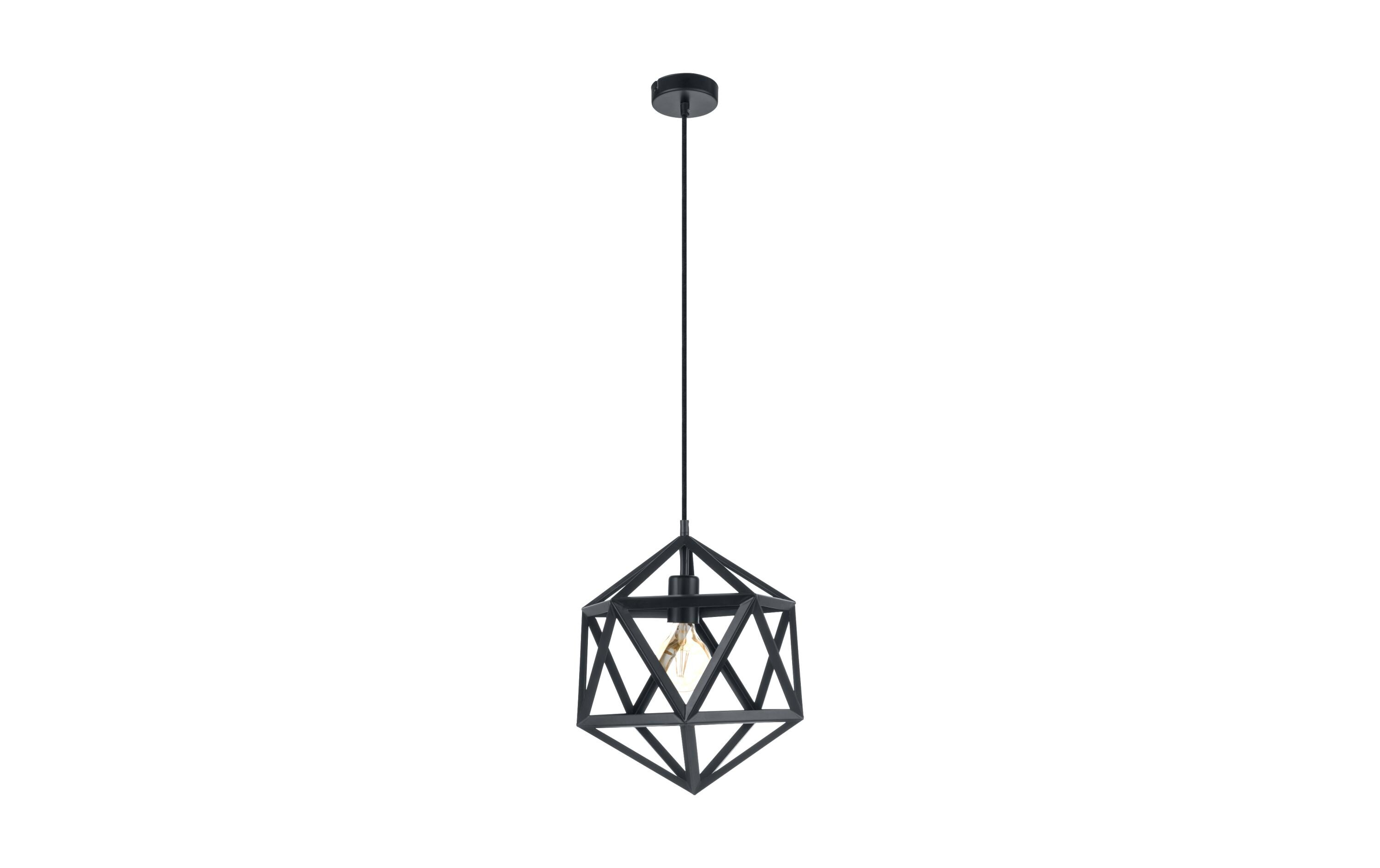 Pendelleuchte EMBLETON 1x E27, 30.5 cm<br>Pendelleuchte, Schwarz