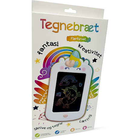Enhjørning LCD tegnebræt 20 cm