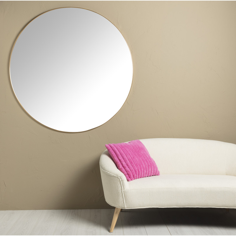 Ronde spiegel - ø120 cm - goud metalen lijst