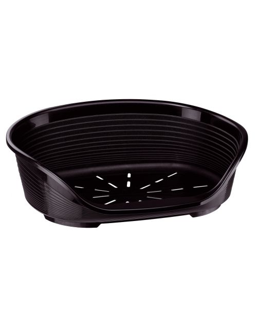 Ferplast Hondenbed Plastic Deluxe Zwart - Hondenmand