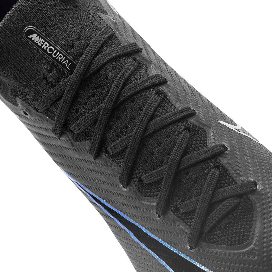 Nike Air Zoom Mercurial Superfly 9 Elite FG Shadow - Noir/Chrome/Bleu