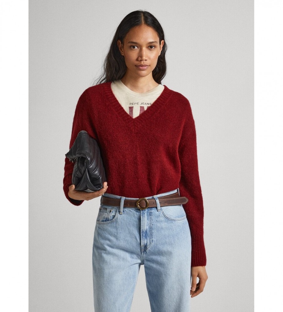 Camisola Pepe Jeans Denisse bordô