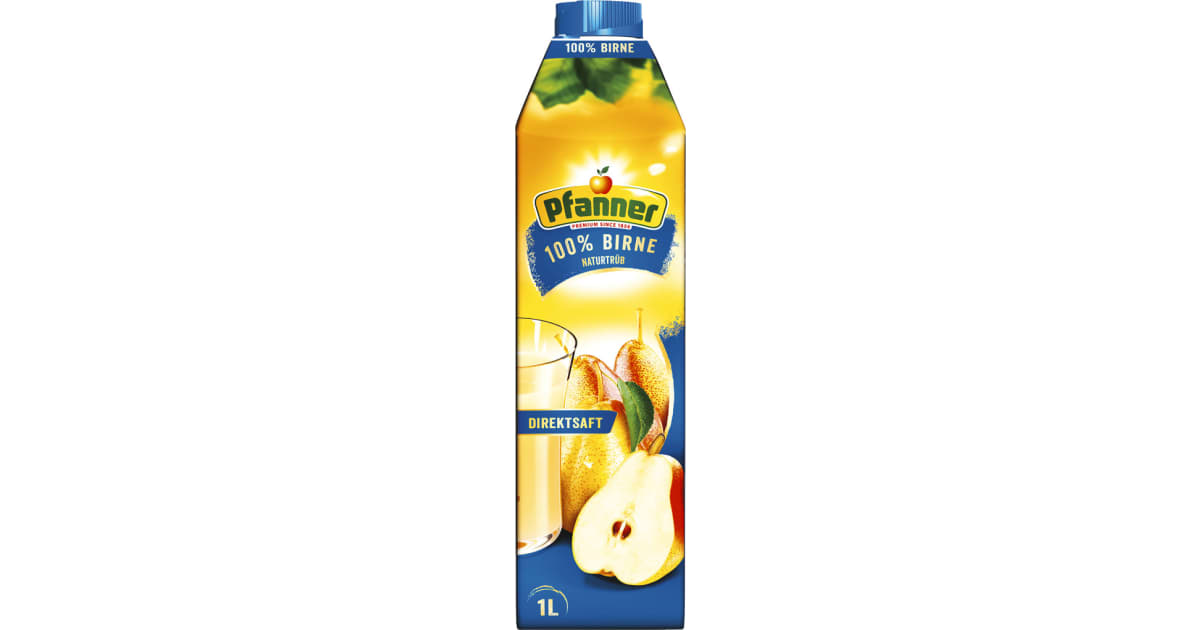 Pfanner Birnendirektsaft 100% 1,0 Liter (Einweg)
