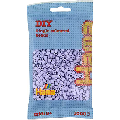 Hama midi perler 1000 stk. - lys lavendel