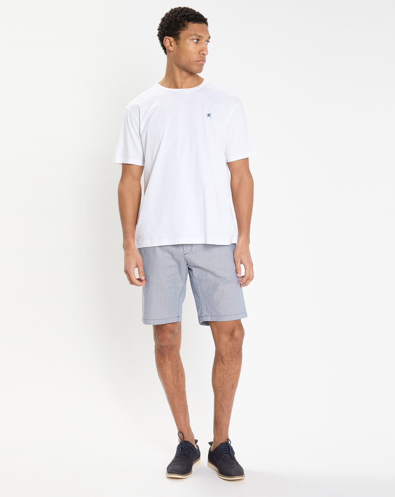 Hackett London T-Shirt Regular Fit uni Yok blanc