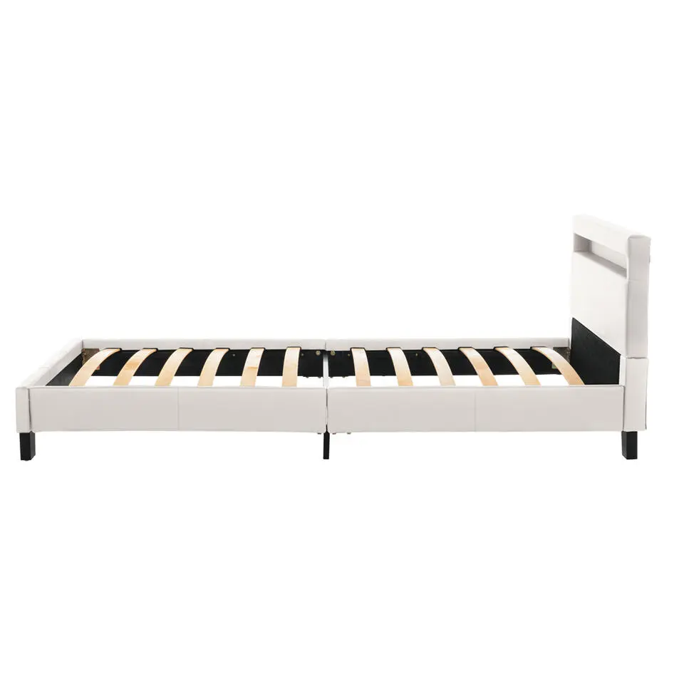 HOME DELUXE LED bed ASTRO Wit 90 x 200 cm