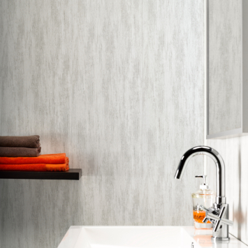 Dumaclip wand- en plafondpaneel PVC grijze schors 2.4m2, afm. 120 x 25 cm