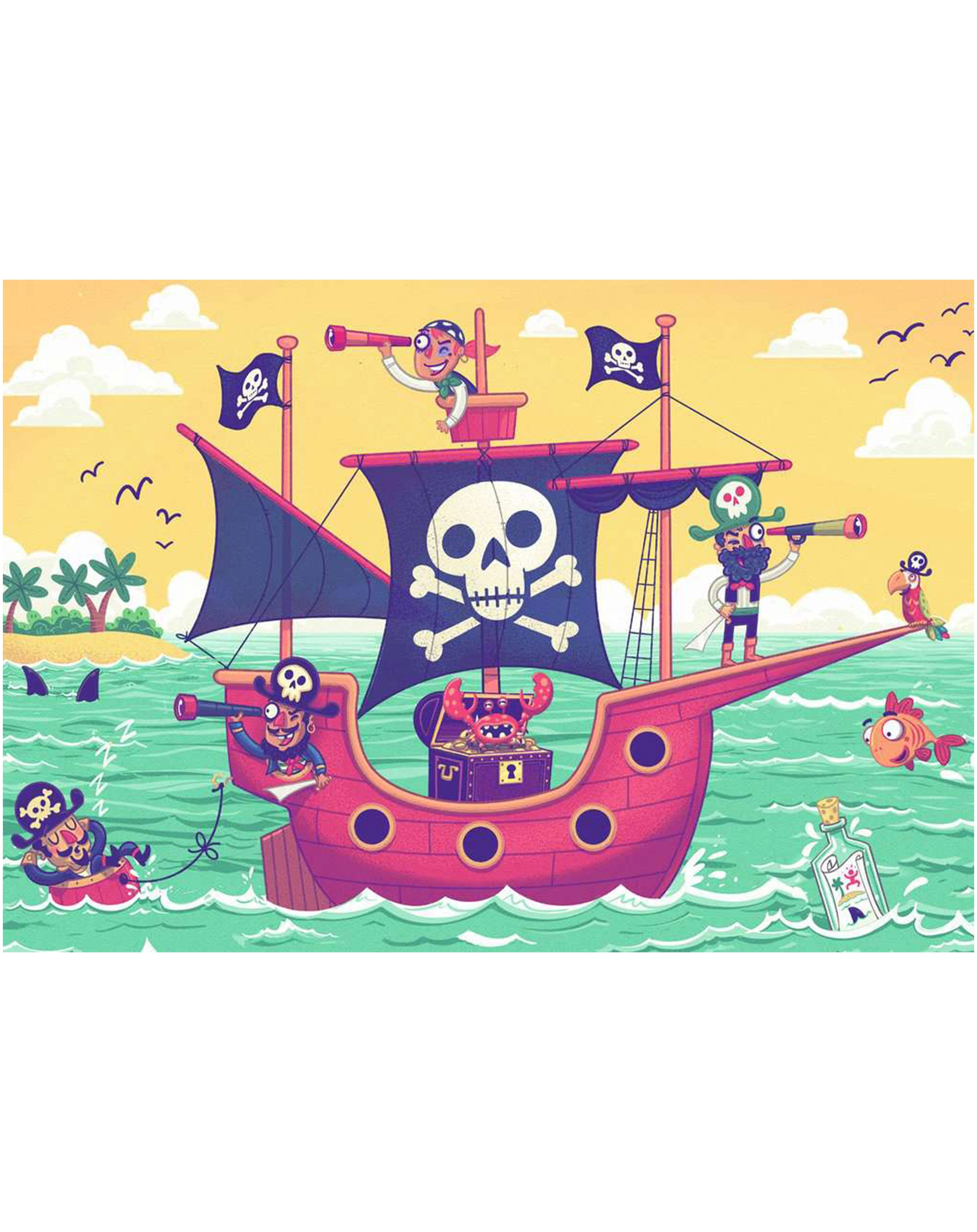 Puzzle PUZZLE&PLAY - PIRATEN 2 2x24-teilig