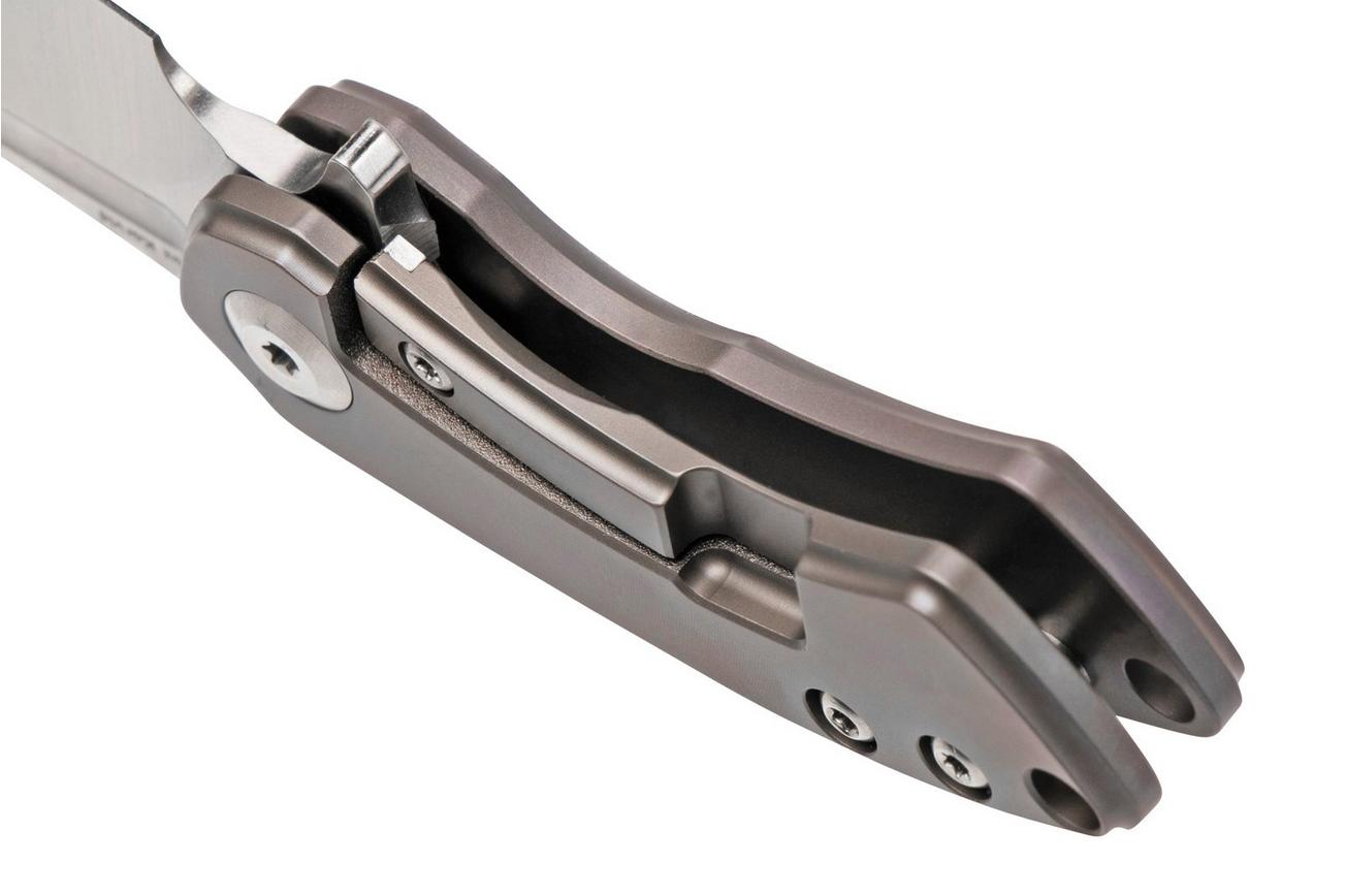 Kansept Mini Korvid K3030A3 Satin CPM-S35VN, Bronze Titanium zakmes, Justin Koch design