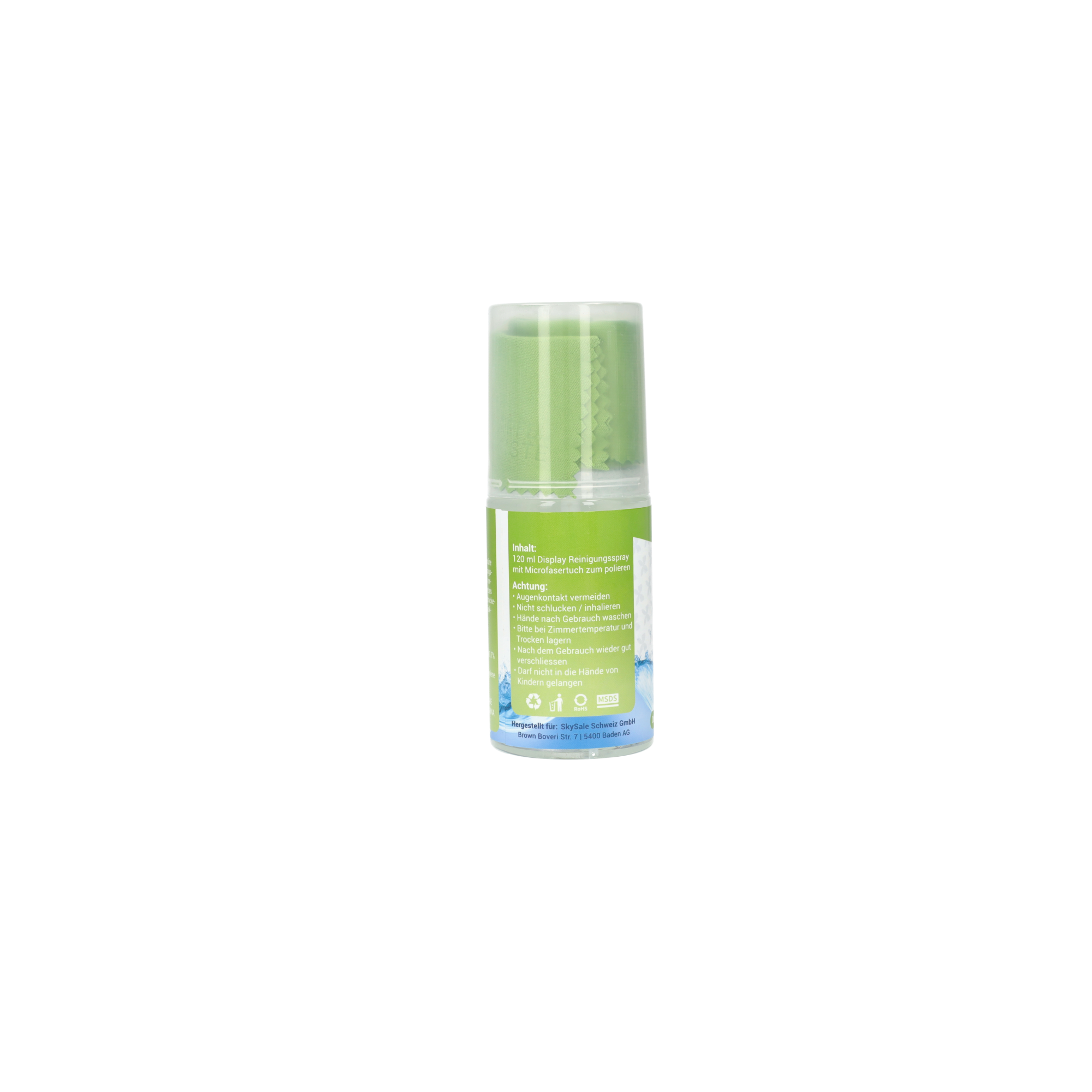 (120ml) Premium Cleaning Spray Kit Display Reinigungsspray Bildschirm Screen Cleaner Sprühflasche mit Mikrofasertuch