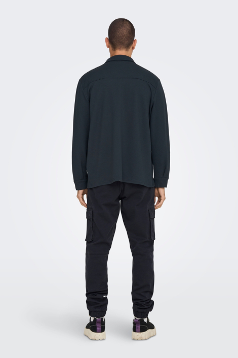 Only & Sons blauwe heren overhemd