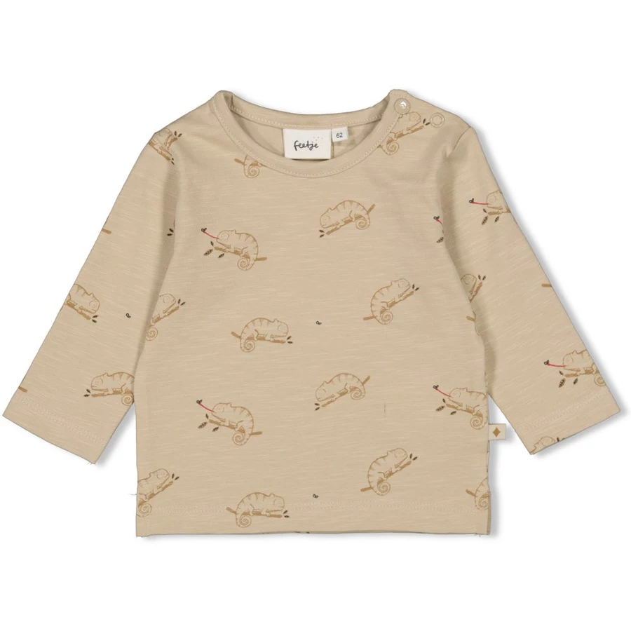 Feetje Langarmshirt Chameleon Zand