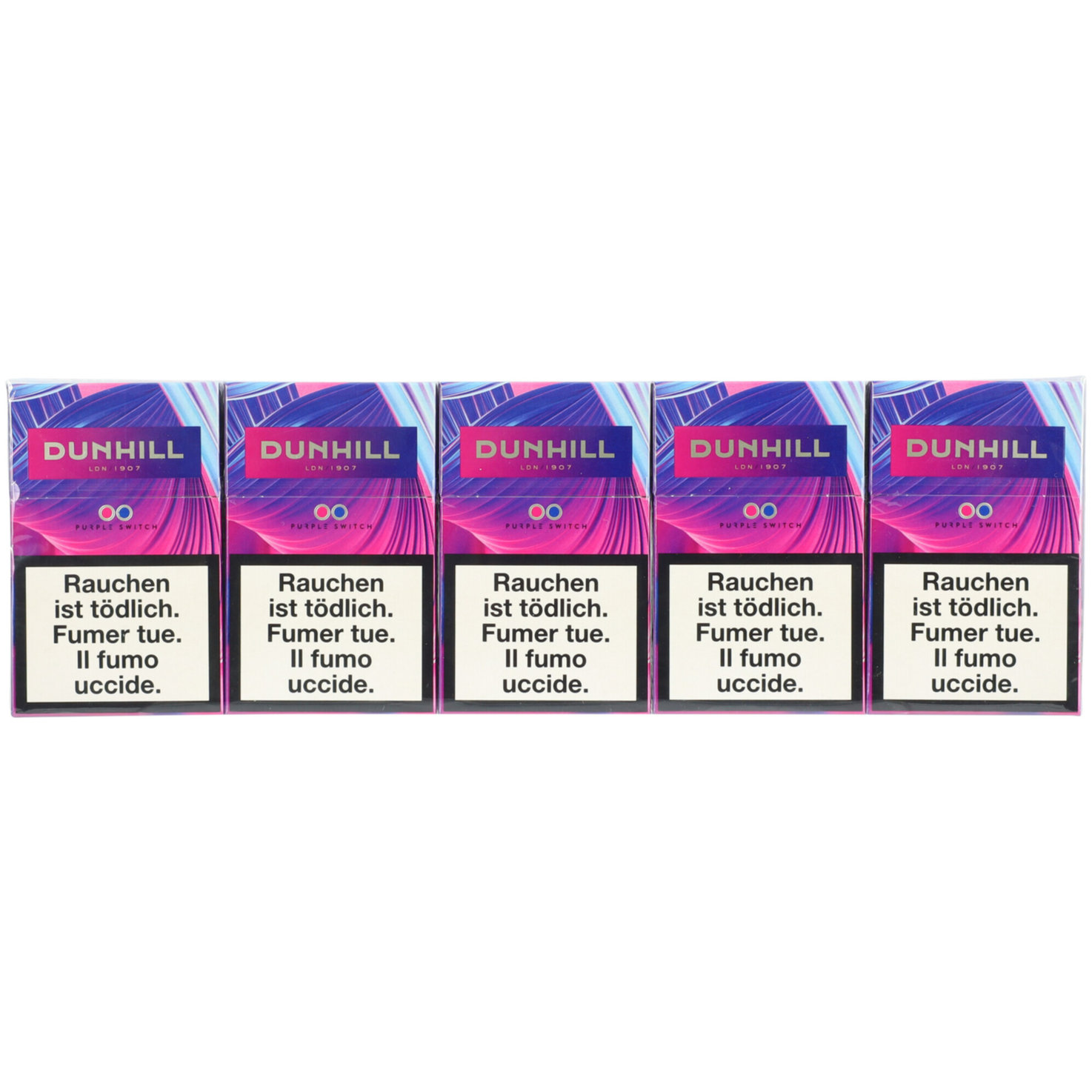 Dunhill Zigaretten Purple Switch Box Stange