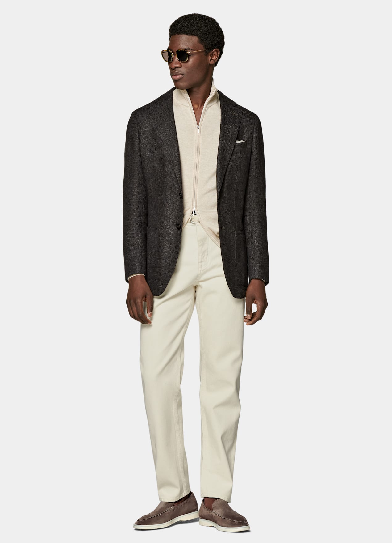 Blazer Lazio coupe Tailored marron foncé