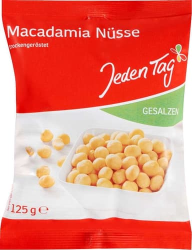 Jeden Tag Macadamia-Nüsse