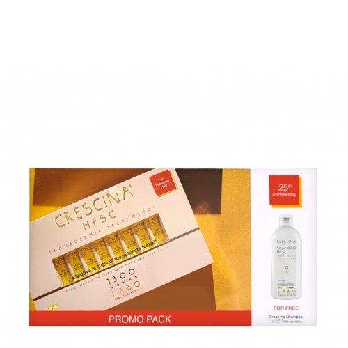 Crescina Transdermic HFSC Tratamento Completo 1300 Mulher 20x3,5ml   OFERTA Shampoo 200ml
