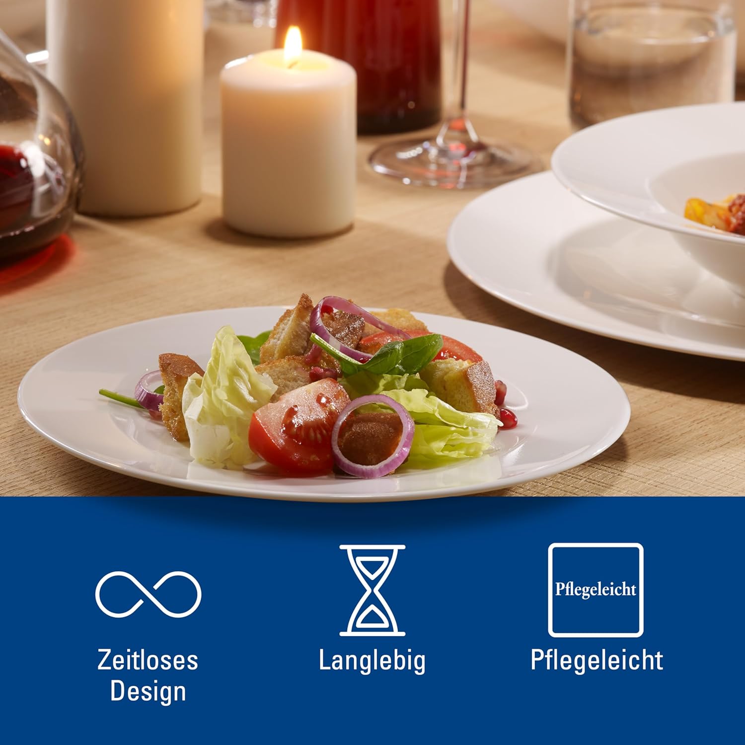 Villeroy & Boch – For Me Starter-Set 16 Teilig Für 4 Personen, Geschirrset Weiß, Kombiservice Weiß, Teller, Tassen, Bowls, Premium Porzellan