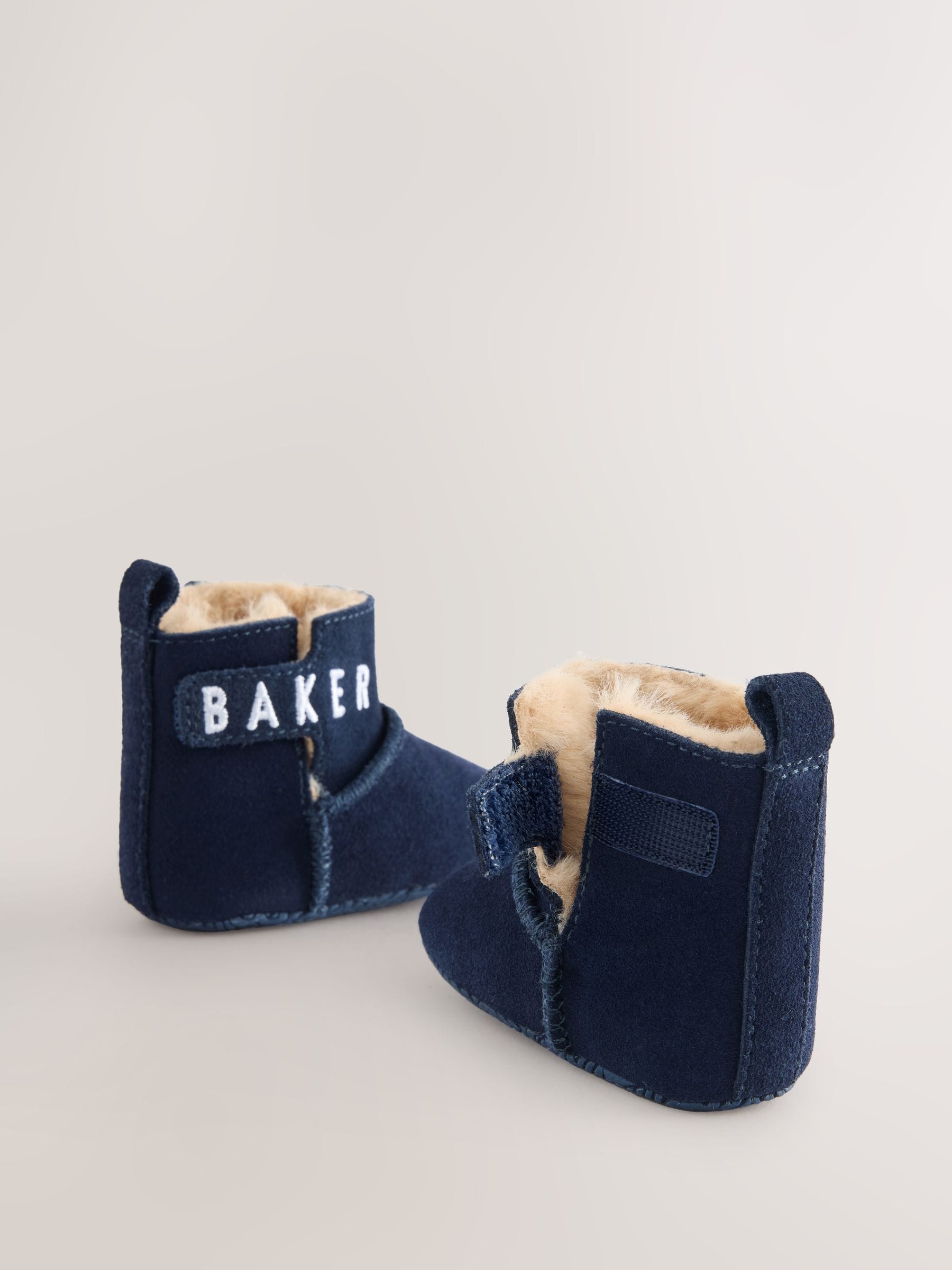 Marineblauw - Baker by Ted Baker Babyslofjes Boots voor Jongens