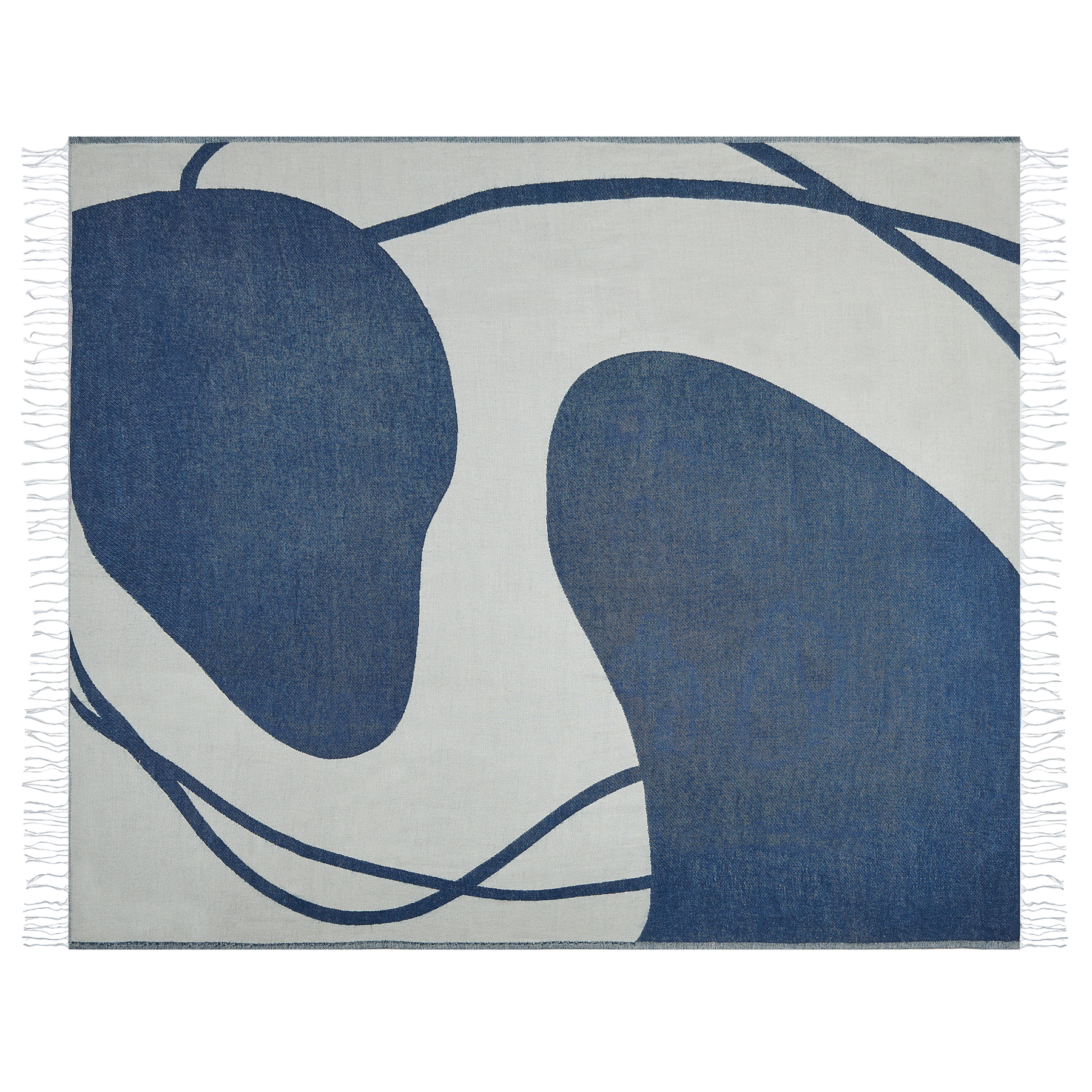 Beliani - HAPREK - Plaid - Lichtgrijs - 130 x 170 cm - Polyester