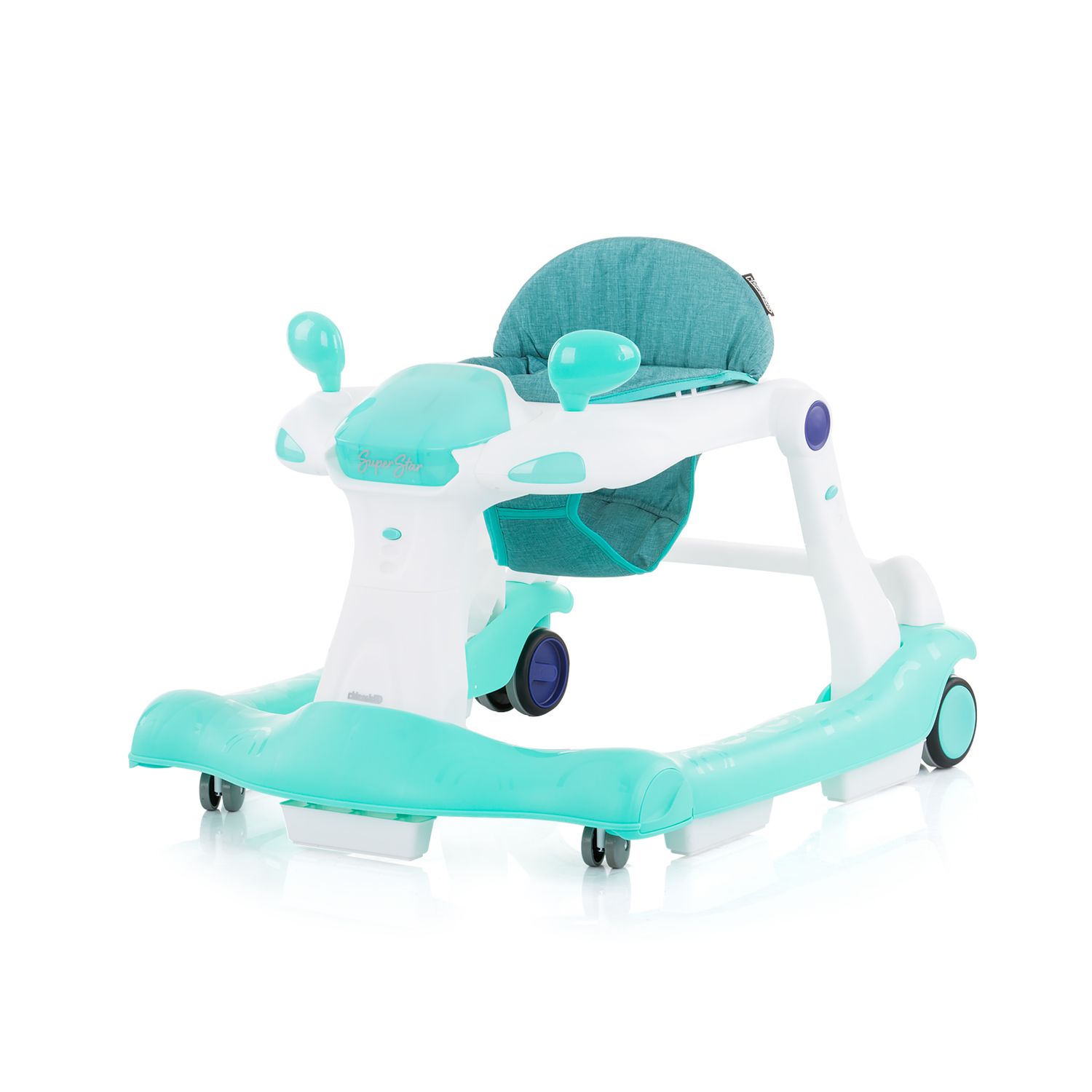 Chipolino Lauflernhilfe Super Star 2 in 1 Silikonräder, Musik, Höhenverstellbar grün