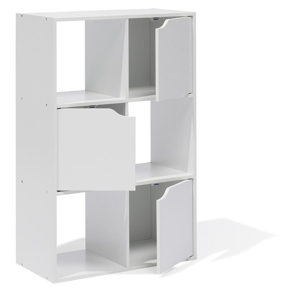 Meuble de rangement Adam 6 cases Blanc 60x29,8xH90 cm