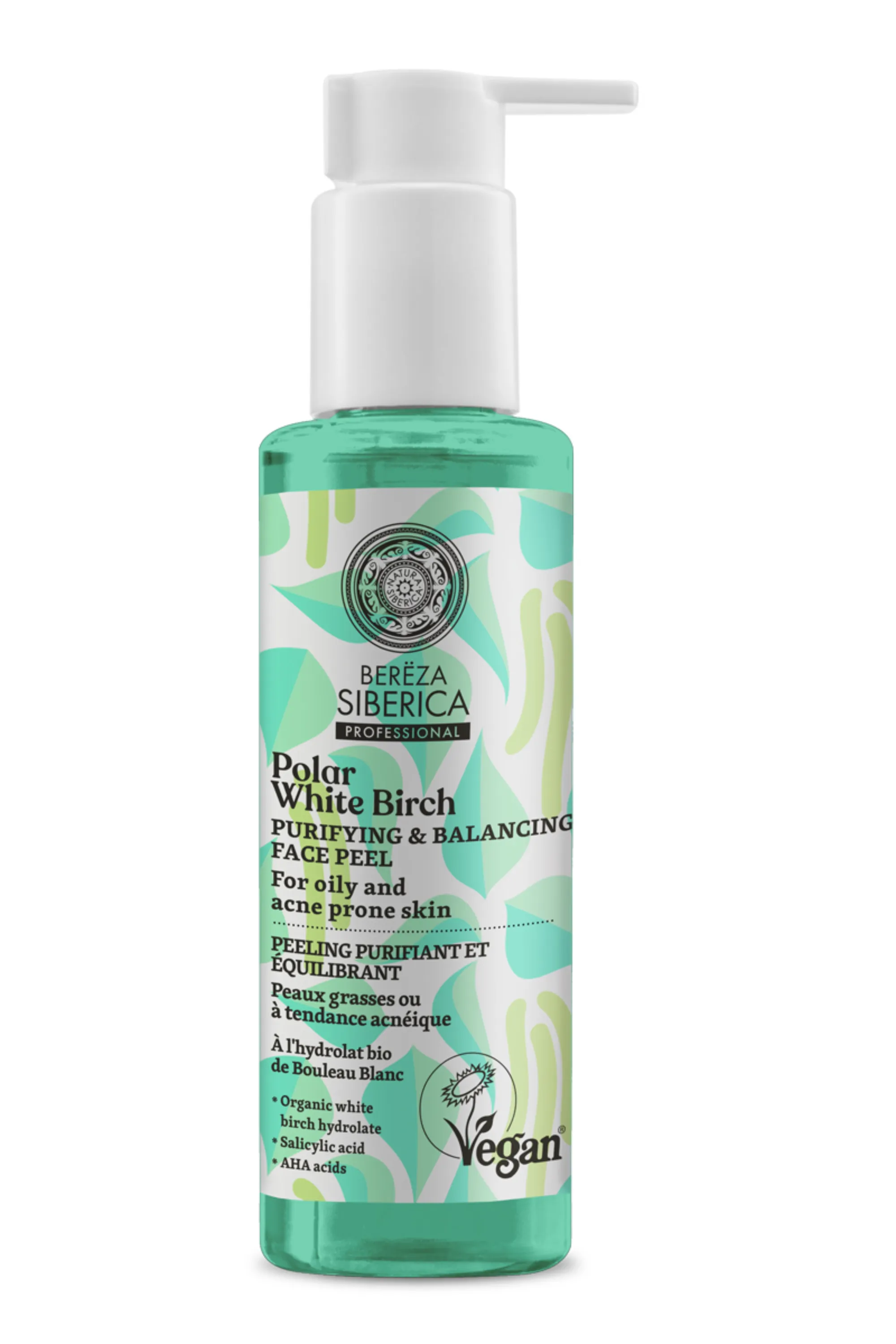 Natura Siberica Peeling visage purifiant et équilibrant-145 ml
