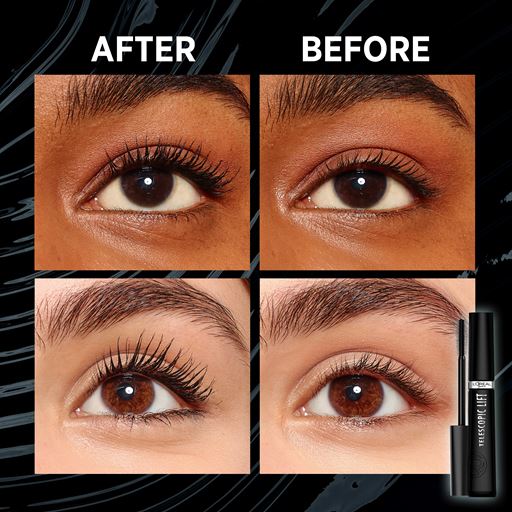 L'Oreal Paris Telescopic Lift Mascara, Ekstra Sort