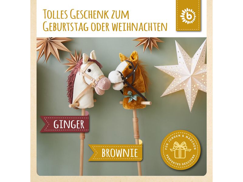 bieco Steckenpferd Brownie Spielzeug Pferdchen