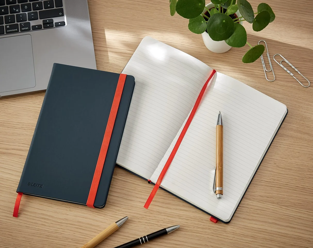 Leitz - Cosy Notebook Hard Cover Medium Grey - Ruled