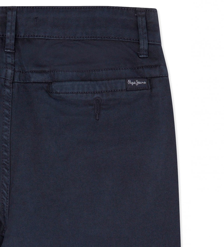 Calças chino azul-marinho Greenwich da Pepe Jeans