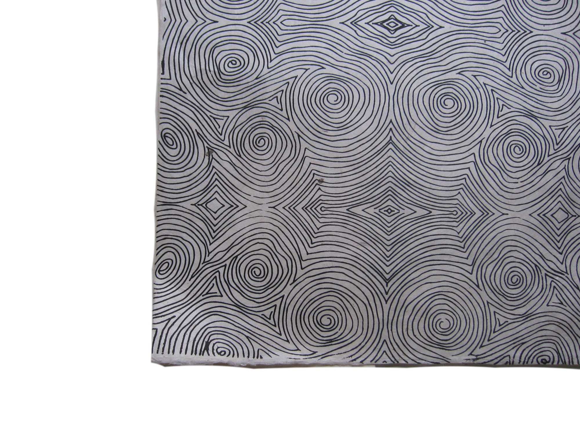 Geschenkpapier 'Spiralbild', weiß, schwarz, L 70 cm, B 50 cm günstig bestellen
