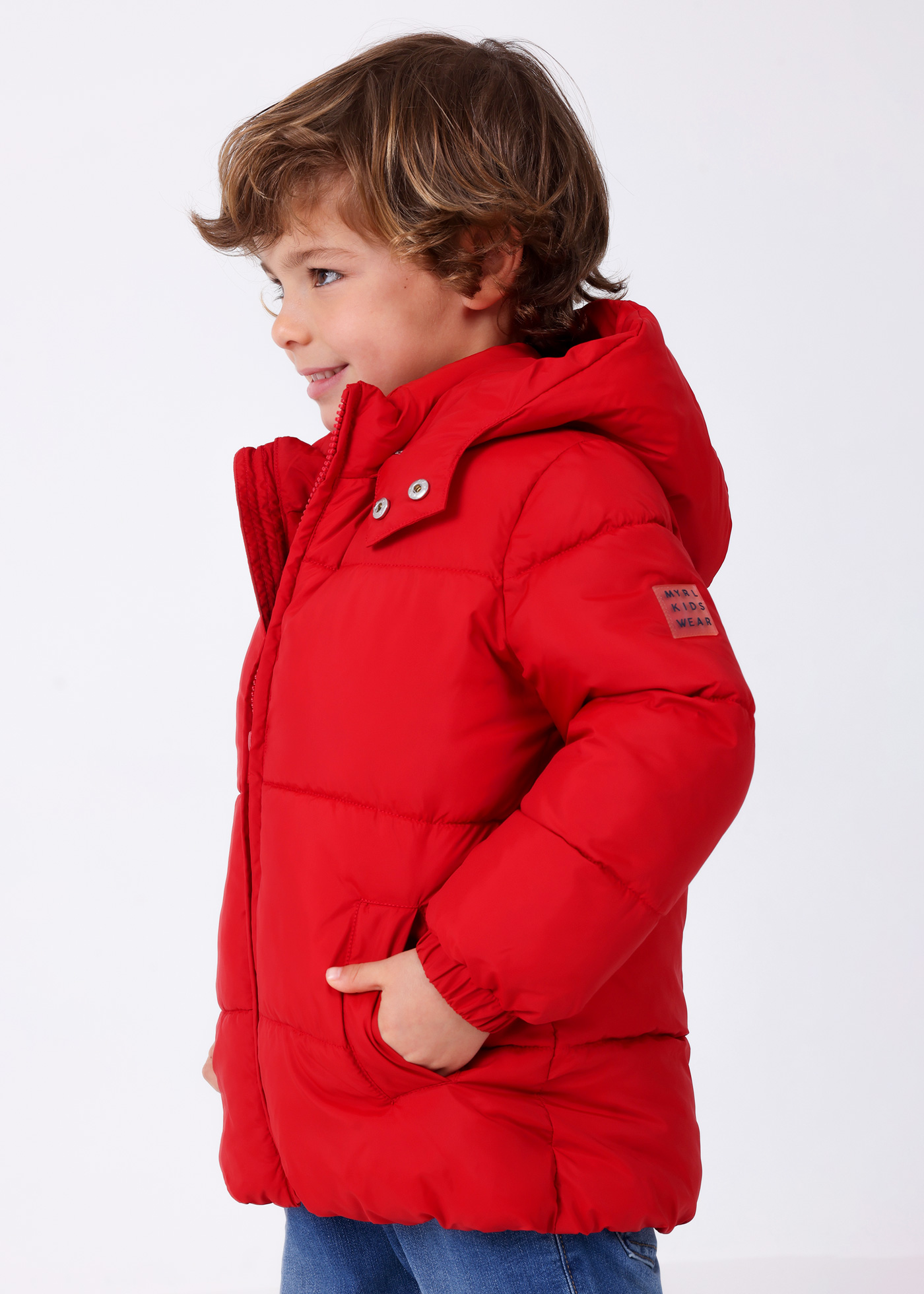 Jaqueta com capuz para menino