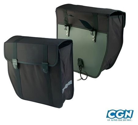 sacoche velo porte bagages polyester pliante noire (pr) ( /-40 l) - 370x130x330mm