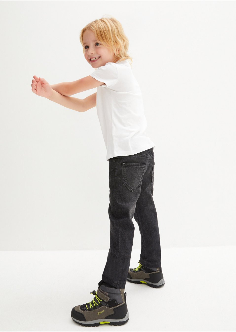 Jean thermo fille avec doublure en jersey