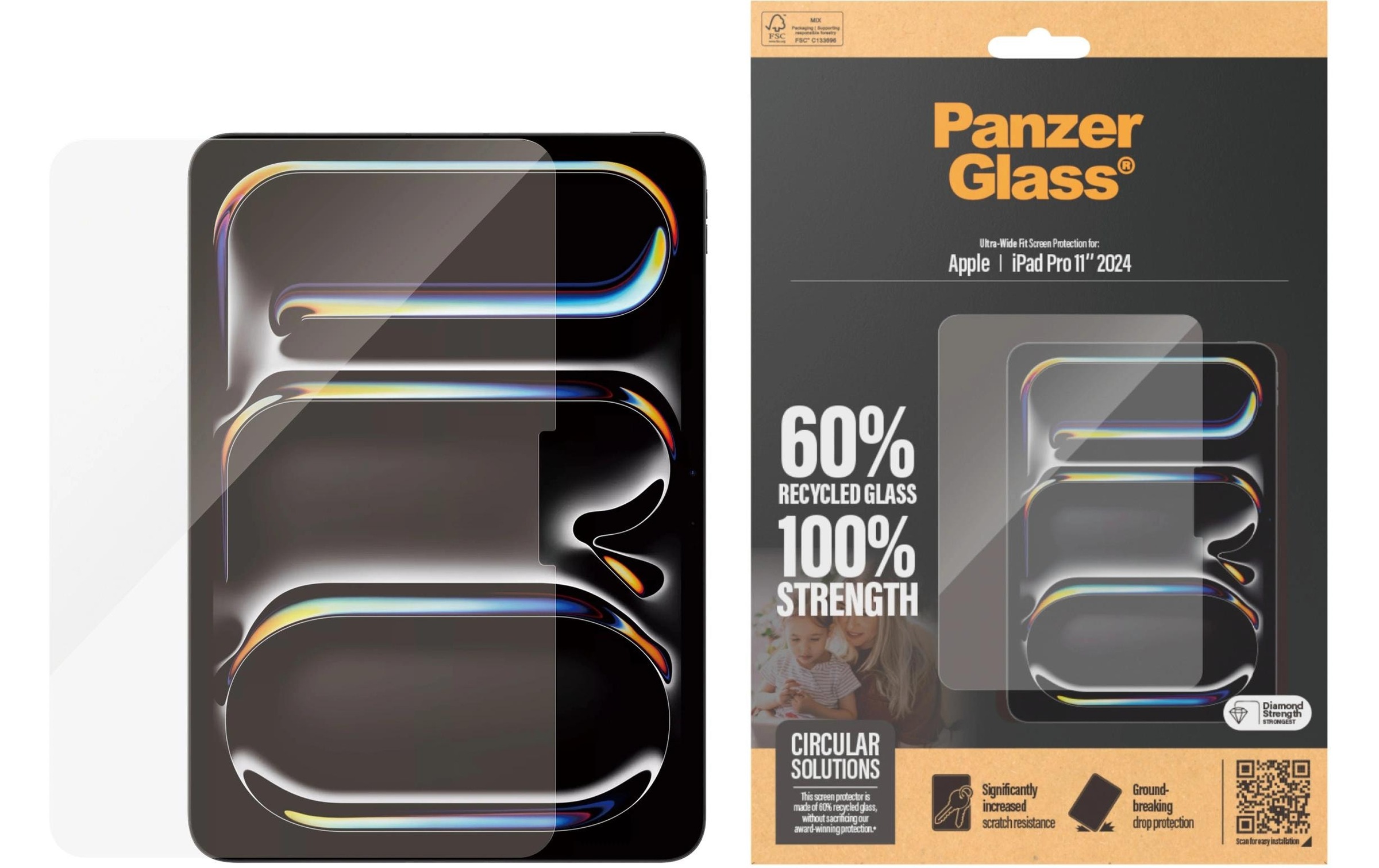PanzerGlass Schutzfolie »Ultra-Wide Fit iPad Pro 11 -2024«