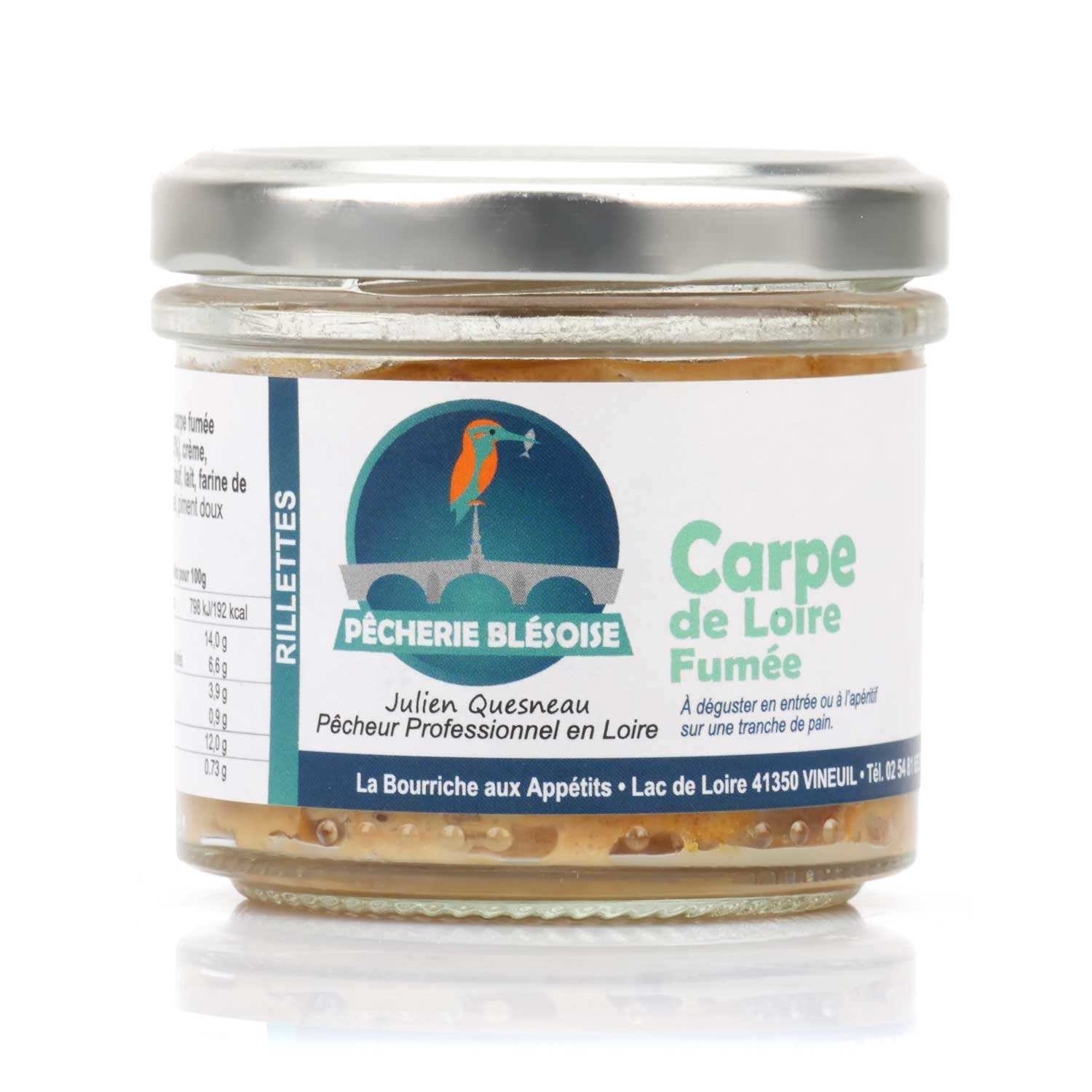 Rillettes de carpe de Loire fumée